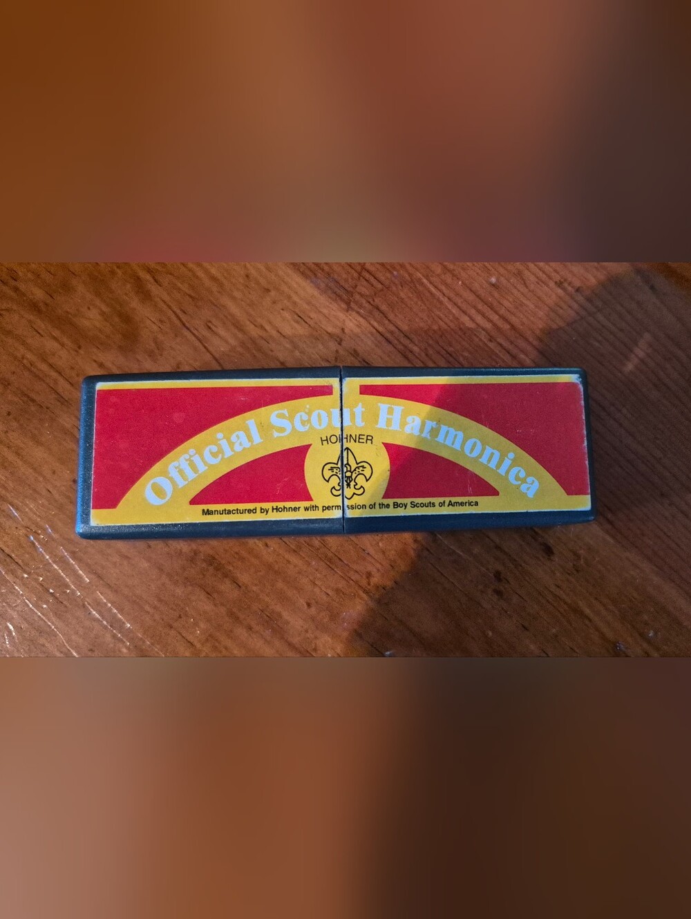 Official Scout Harmonica in Red and Yellow